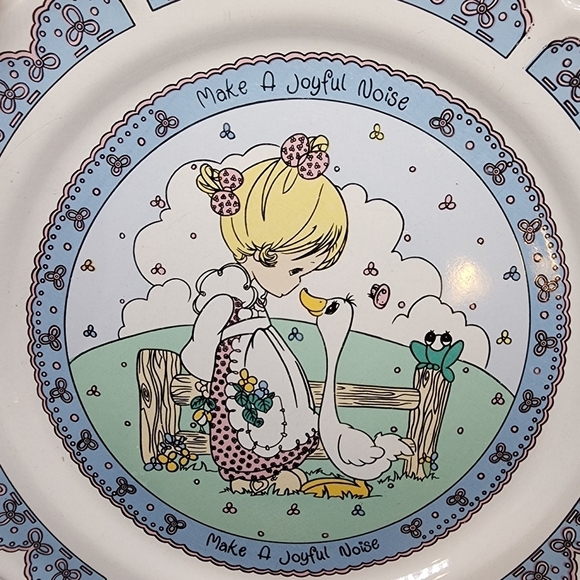 4 1992 Precious Moments 10.5" Collector Dinner Plates Lot of 4 - Picture 9 of 13